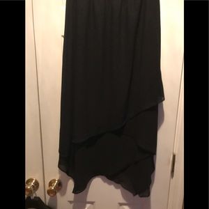 SALE 3/$18 - 
Women’s Split Layer Black Skirt, 10